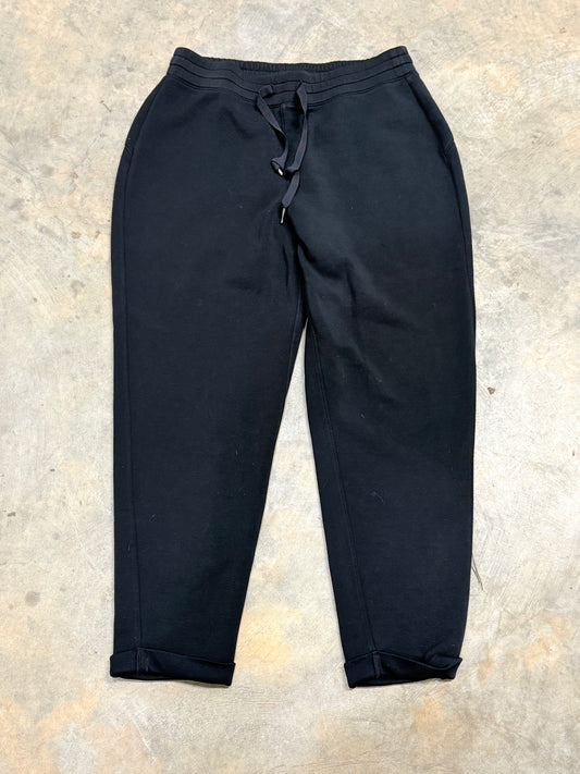 Womens Black Spanx Sweat Pants Large EUC
