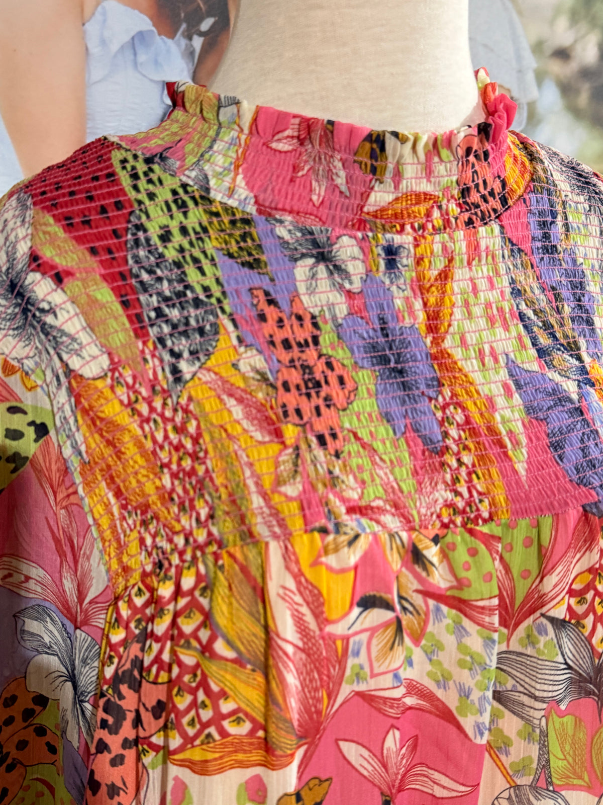 Womens Fate Floral & Leopard Dress 1X EUC