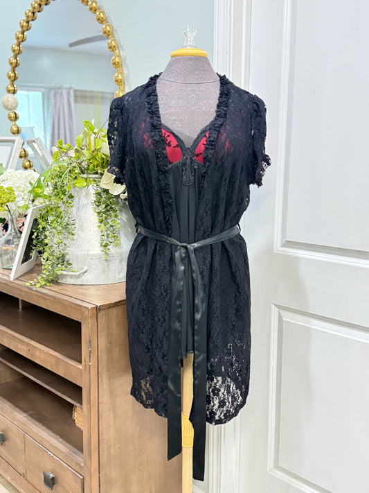 Womens 2pc Lingerie Set XL EUC