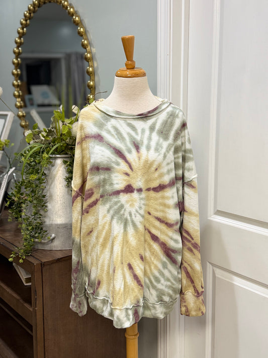 Womens Easel Terry Cloth Sweatshirt Size Large