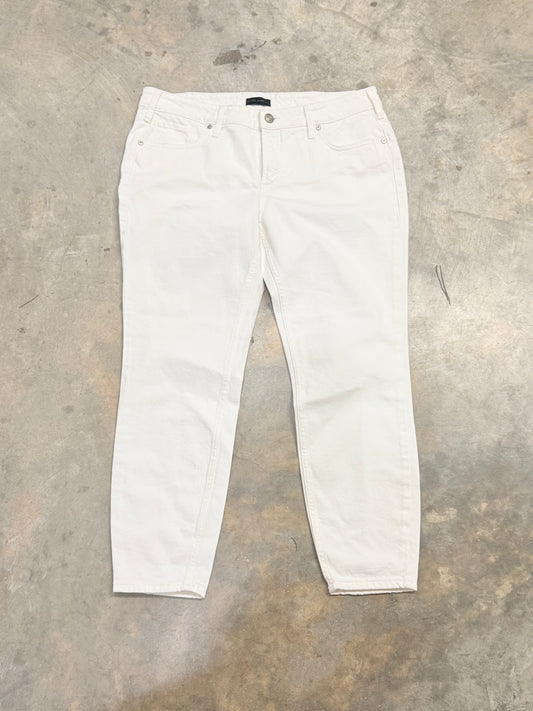Womens White Silver Jeans Size 32