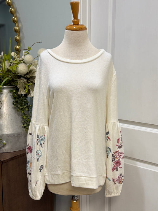 Womens Embroidered Blouse Size Large