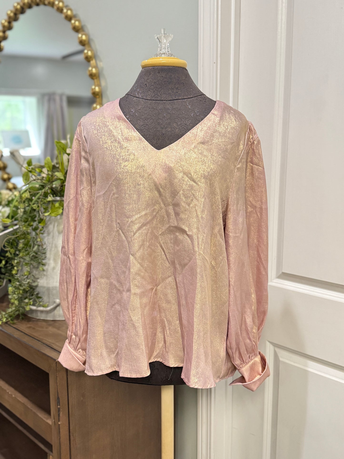 Womens Jodifl Shimmer Blouse Medium EUC