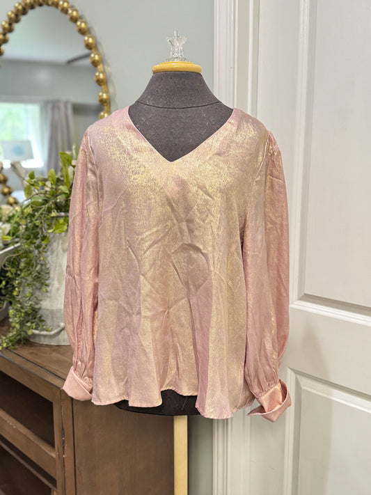 Womens Jodifl Shimmer Blouse Medium EUC