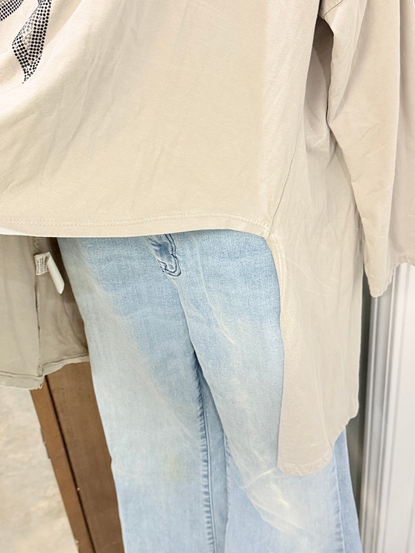 Womens Venti6 Hi-Lo Tshirt Large EUC