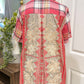 Womens Johnny Was Short Sleeve Flannel Tunic Small EUC