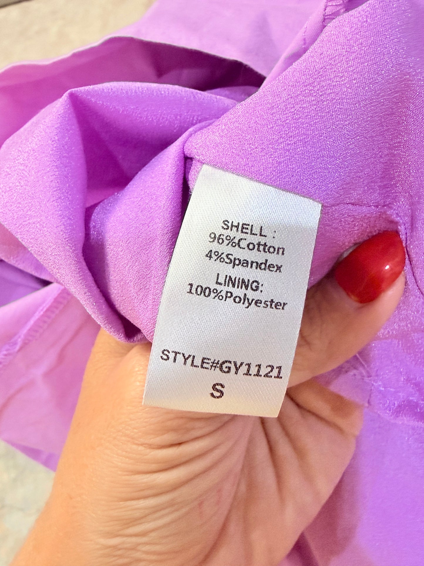 Womens Purple Bubble Mini Dress Small EUC