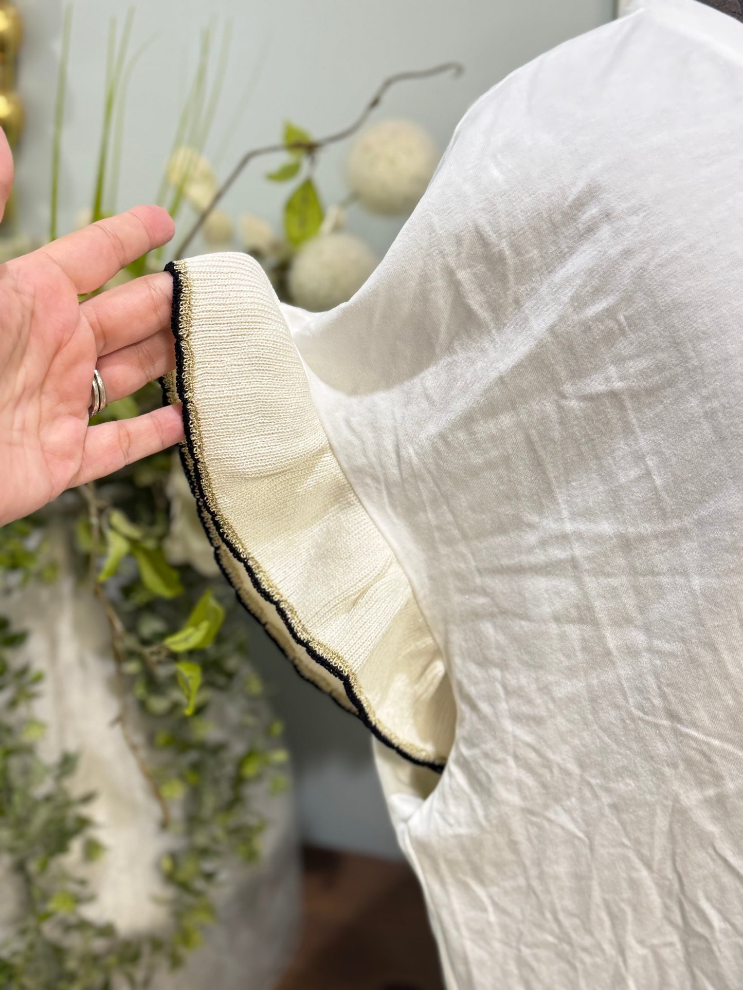 Womens Sew In Love Ruffle Sleeve Blouse 2X