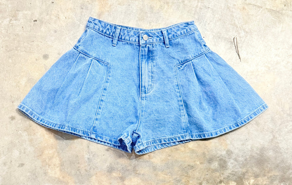 Womens Mable Denim Skort Small EUC
