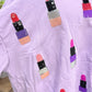 Womens Queen of Sparkles Lipstick Sweatshirt Large EUC