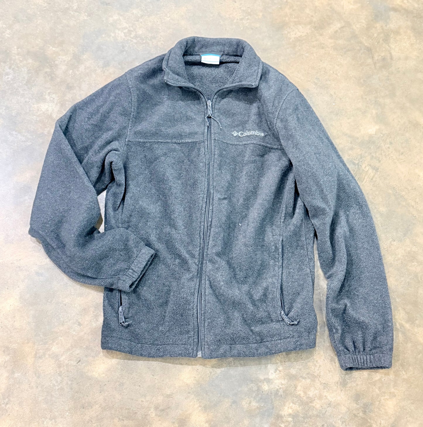 Mens Columbia Fleece Jacket Small EUC