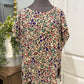 Womens Glam Leopard Blouse Size Large