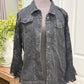 Womens Origami Black Denim Jacket L/XL