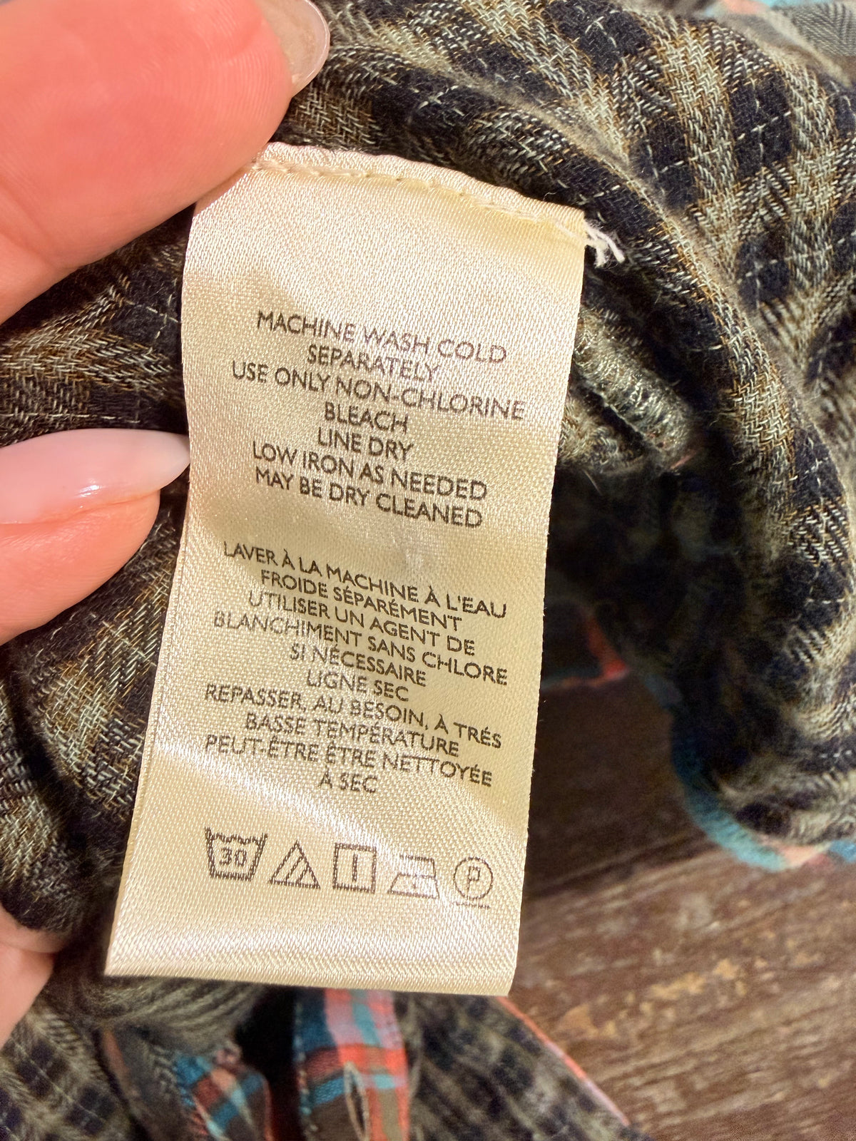Womens Pilcro Flannel Button Down XL EUC