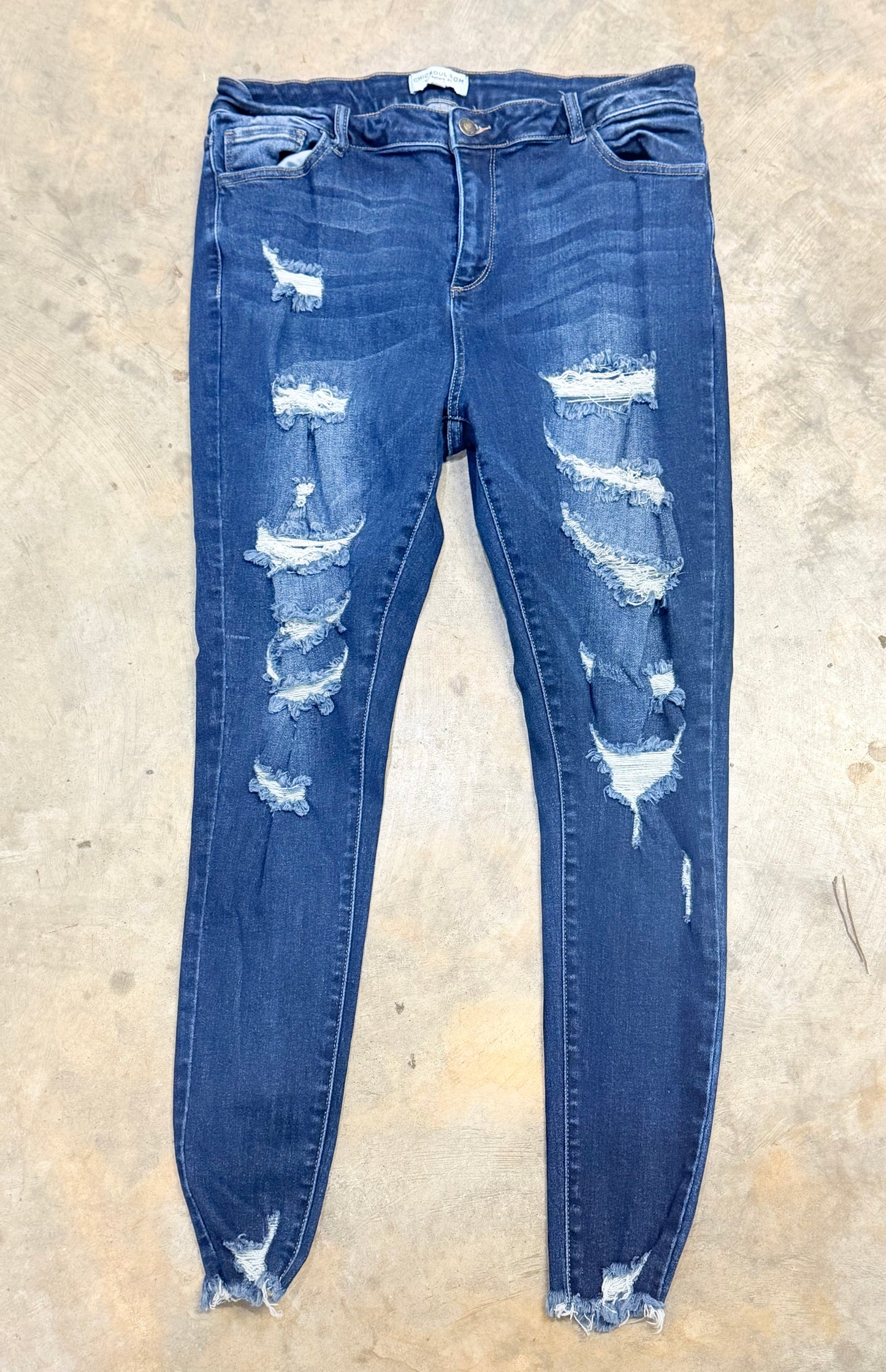 Womens Chicsoul Skinny Jeans Size 16 EUC