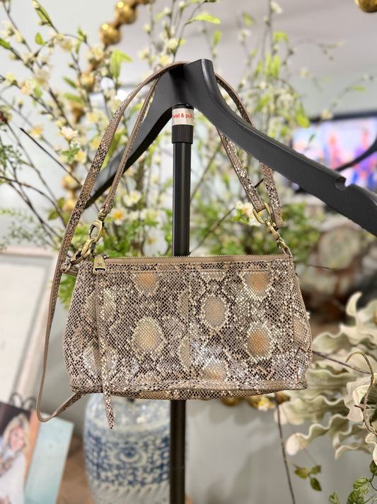 HOBO Snakeprint Crossbody EUC