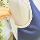 Womens Navy & White Knee Length Hamptons Dress Large EUC