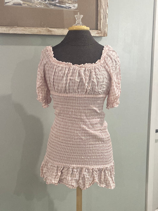 Womens As U Wish Smocked Dress Small