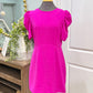 Womens TCEC Fuchsia Midi Dress Large