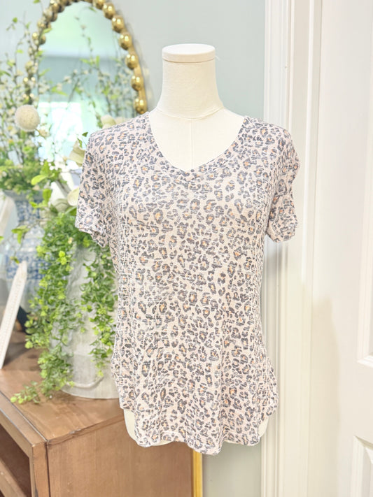 Womens ZSupply Leopard Blouse Medium EUC