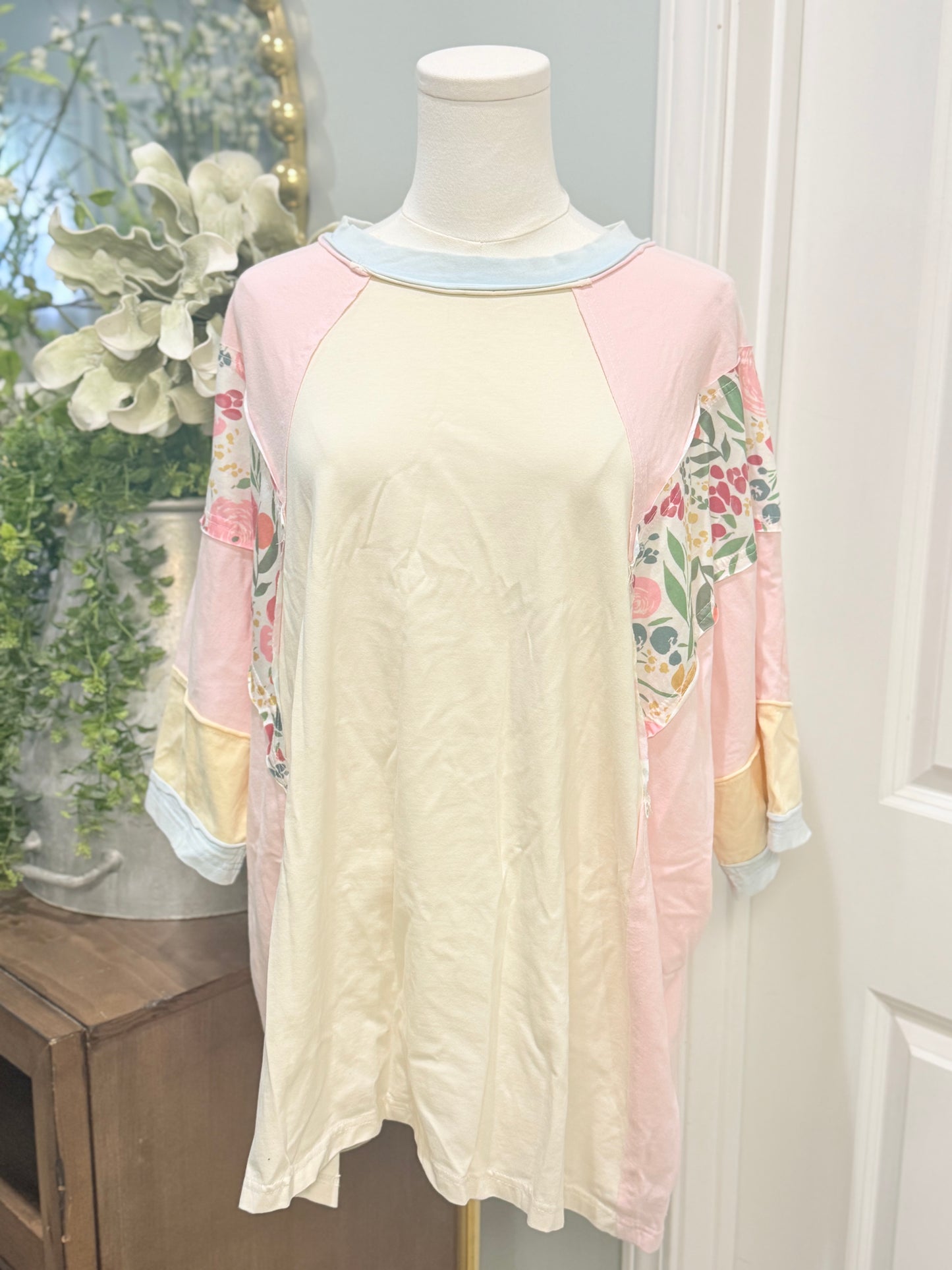 Womens J.Her Floral Blouse Large EUC