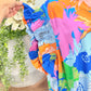 Womens Jodifl Flutter Sleeve Floral Dress 2X EUC