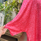 Womens Pink Leopard Blouse Large EUC