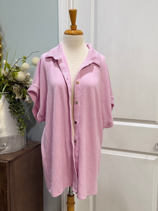 Womens Blumin' Corded Blouse Size 2X