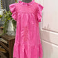 Womens J.Marie Embroidered Dress Large Retails $194