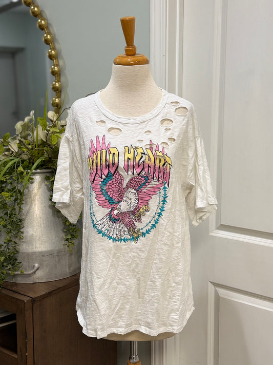 Womens Blue Buttercup Tshirt Size Large