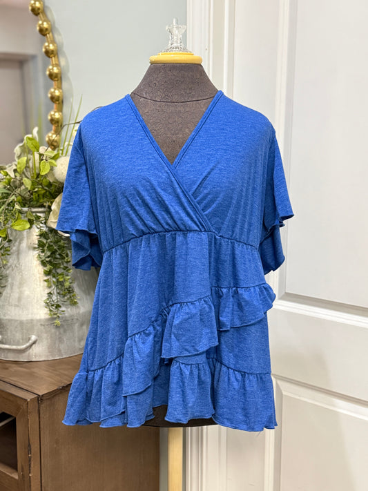 Womens Peplum Blouse 2XL