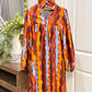 Womens Adrienne Puff Sleeve Dress 1X NWT