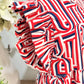 Womens Michelle McDowell Flutter Sleeve Dress Large EUC
