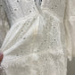 Womens White Eyelet Dress 1X EUC