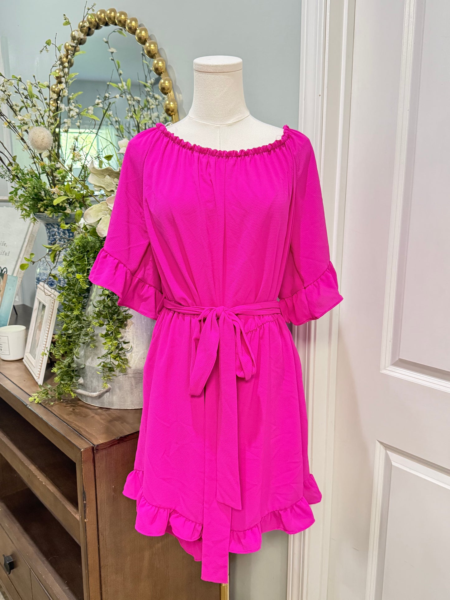 Womens Spink Hot Pink Romper 1XL EUC
