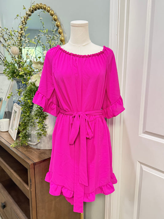 Womens Spink Hot Pink Romper 1XL EUC