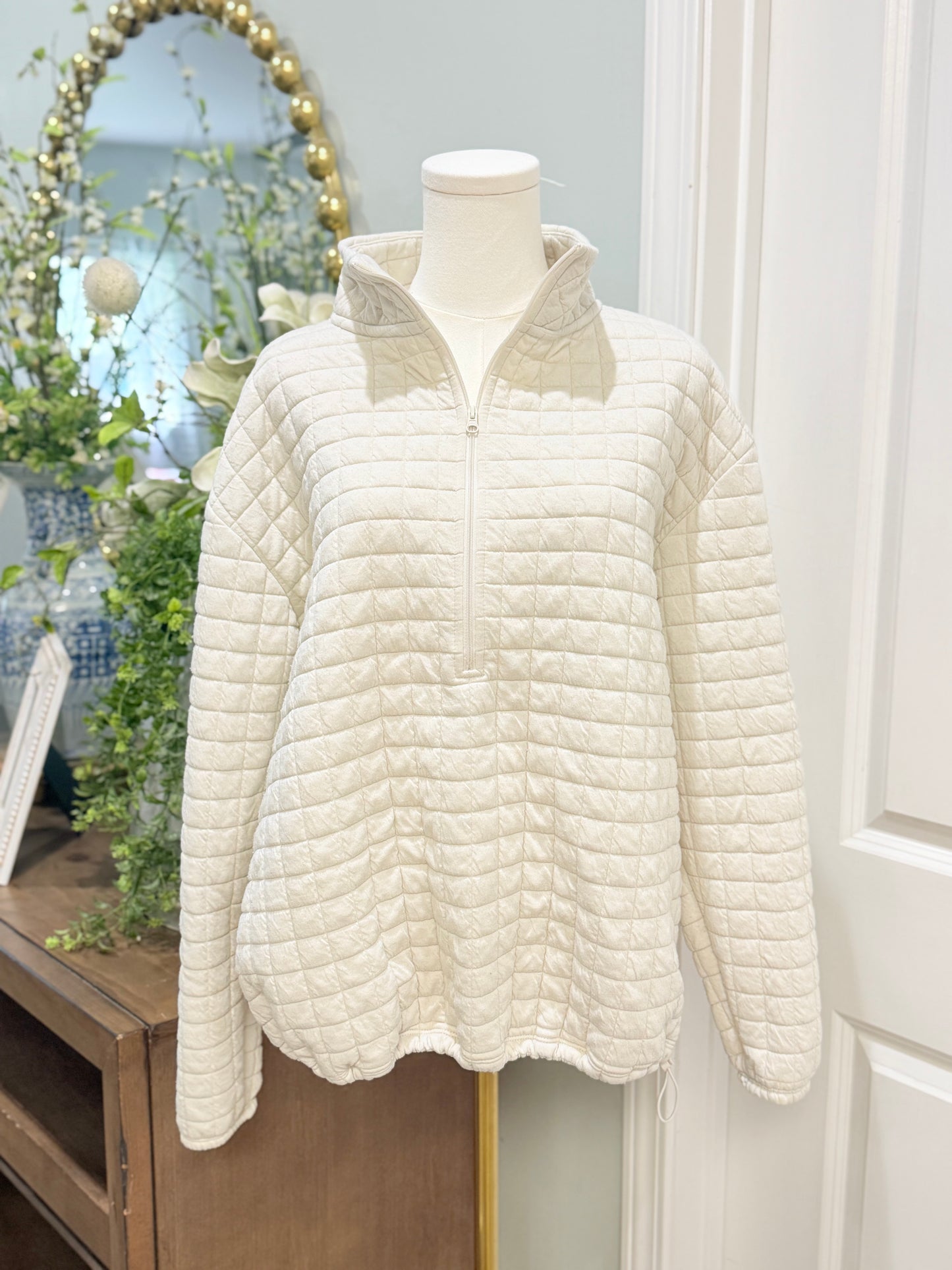 Womens Quilted Pullover XL EUC