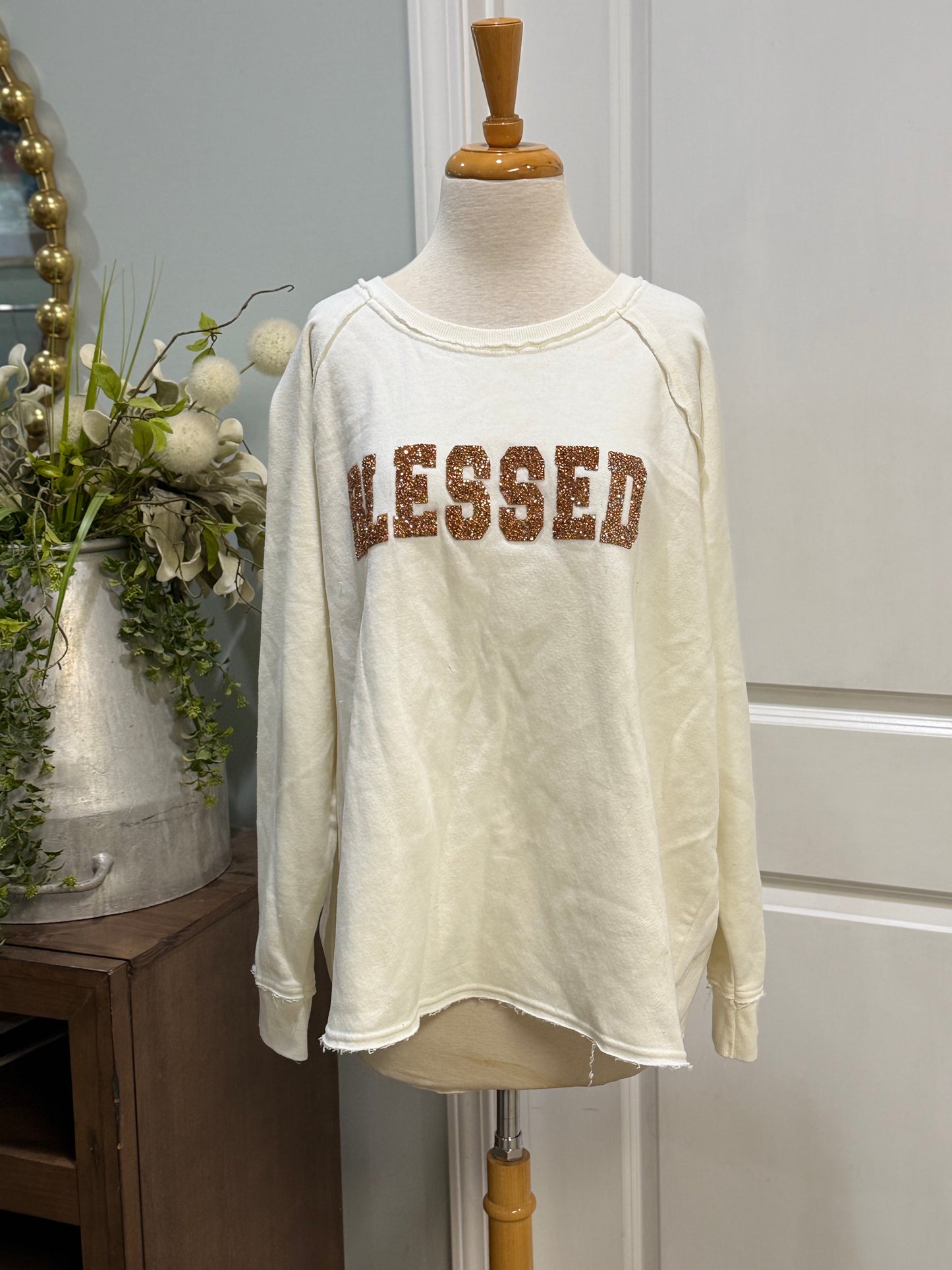 Womens Blessed Sweatshirt Size 18/20