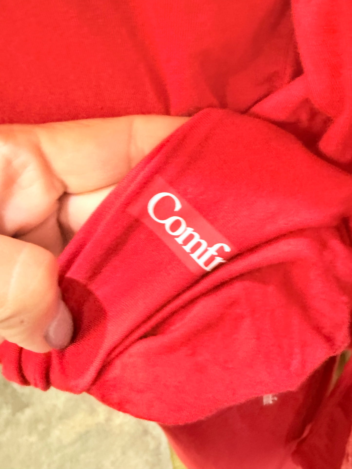Womens Red Comfrt Lounge Set Large EUC