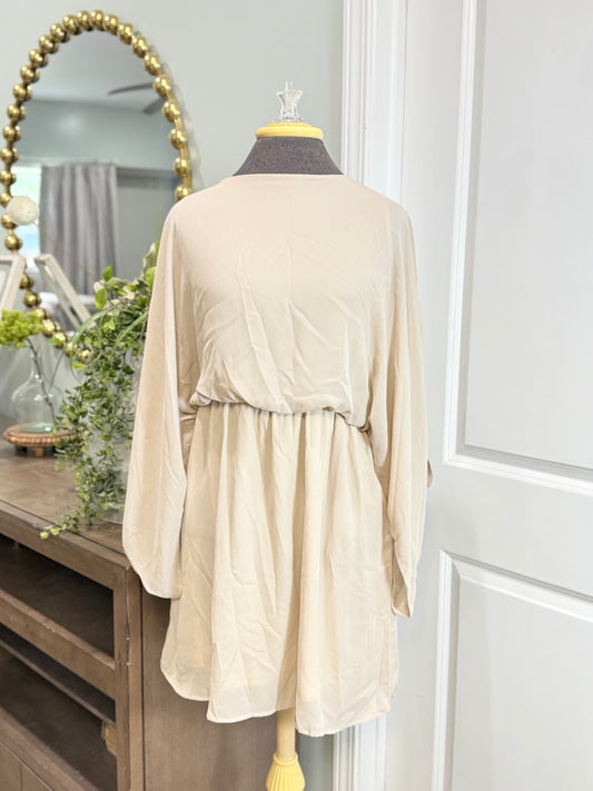 Womens Carmela Khaki Dress Size Large EUC