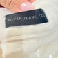 Womens White Silver Jeans Size 32