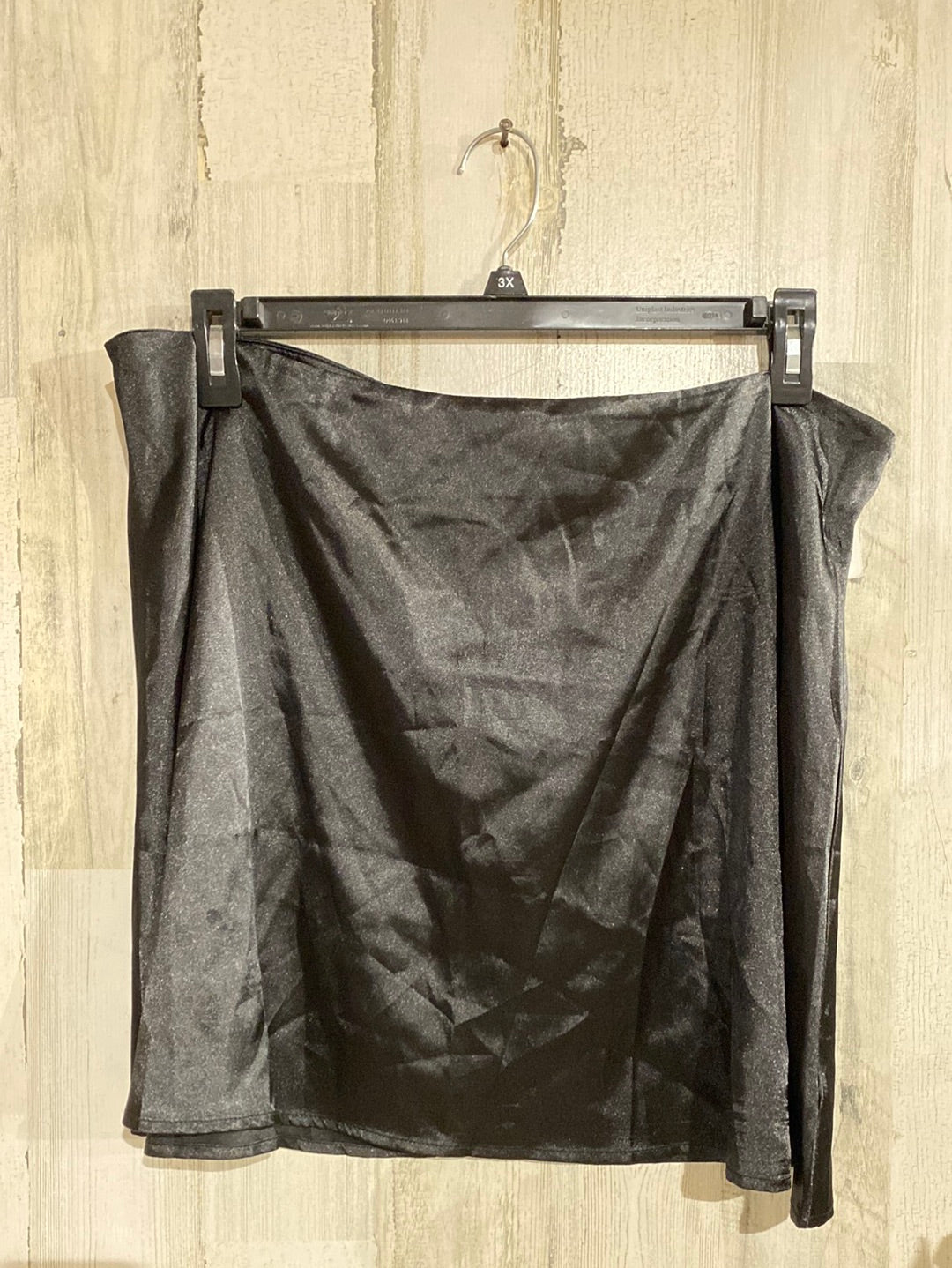 Womens Satin Black Skirt 2XL MARKDOWN