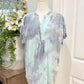 Womens Easel Tie Dye Peplum Tunic M/L EUC
