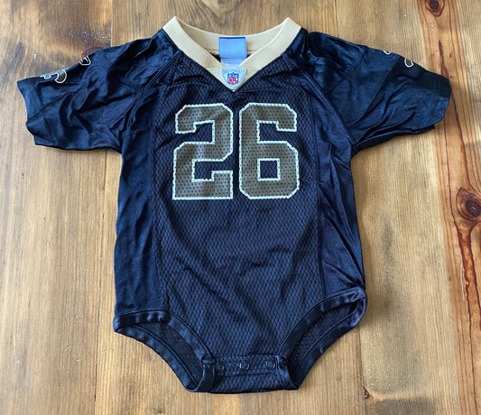 Boys New Orleans Saints Jersey Style Onesie Sz 24mth