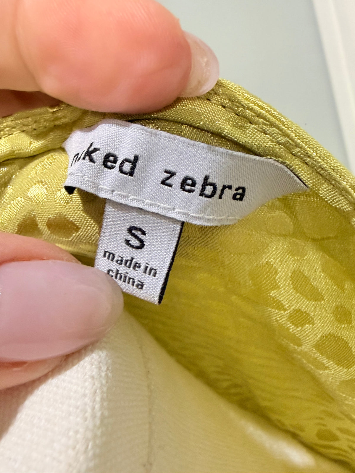 Womens Naked Zebra Leopard Tank Small EUC
