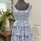Womens Olivaceous Smocked Dress Large EUC