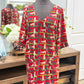 Womens Ezra Printed Dress Medium EUC