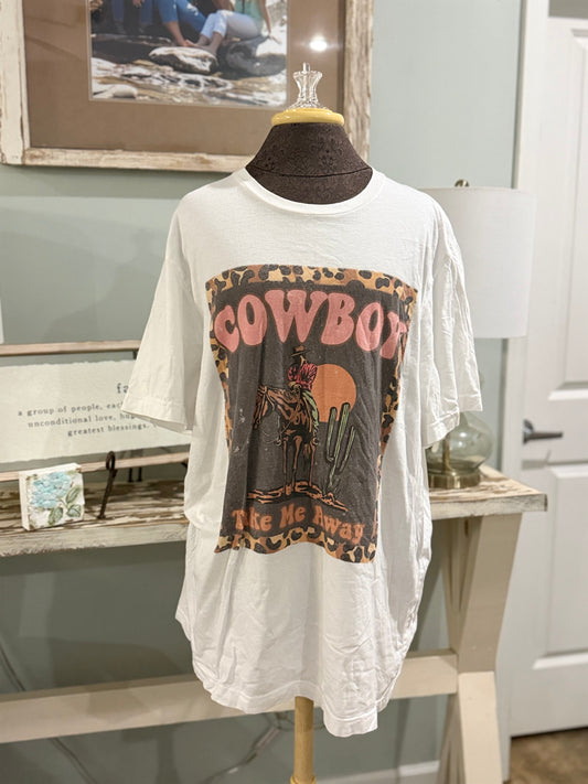 Womens Cowboy Tshirt 2XL