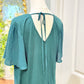 Womens Green Loft Blouse Large EUC