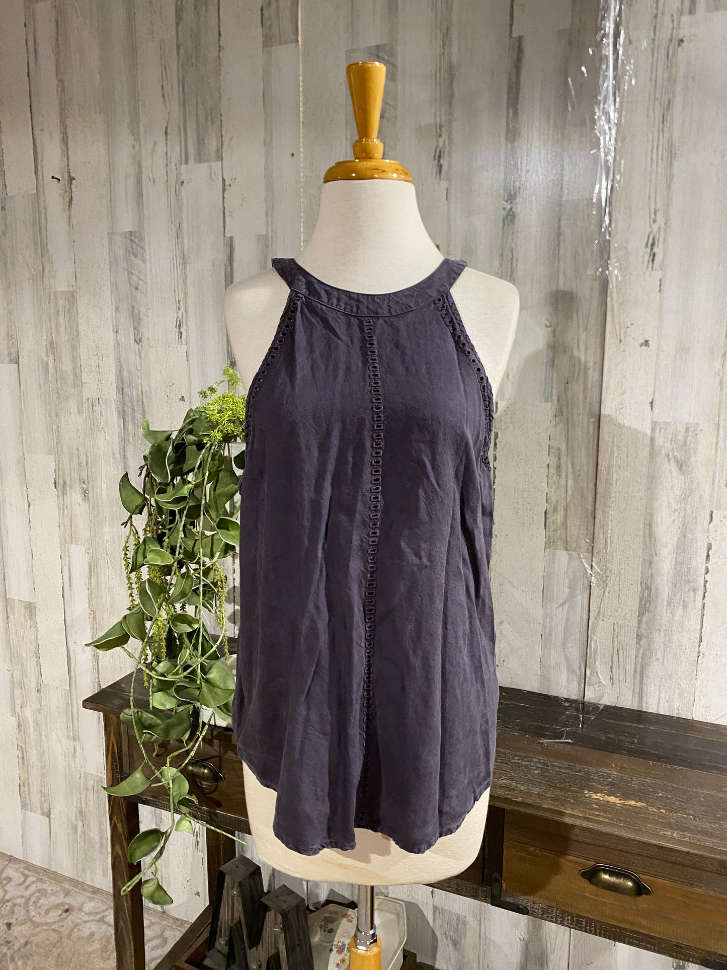Womens Cloth & Stone Linen Top Sz Medium